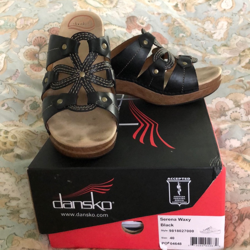 Dansko Serena Waxy Wedge Heel